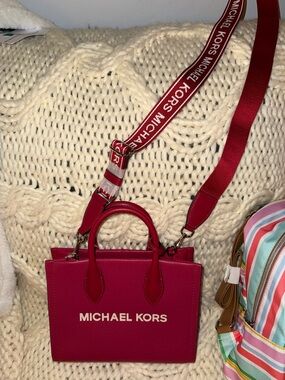 Michael Kors Pink Fuchsia Crossbody Satchel